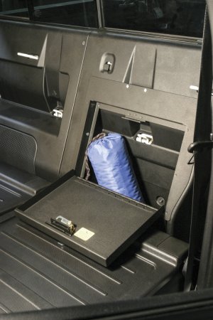 Toyota Tacoma Cubby Cover - Rear - Tuffy Products - Locking Lid - Black - `05-`22